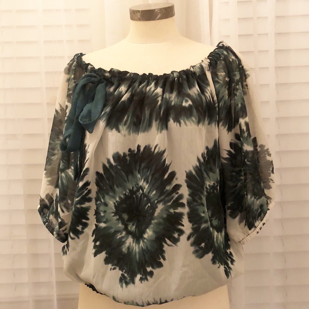 ☔️Anthropologie: Jaloux Banded bottom top